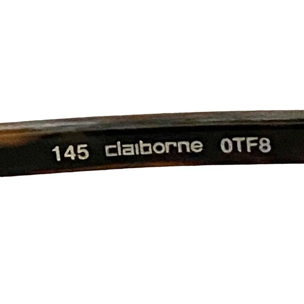 #4924 VTG Claiborne metal gray eyeglass frame diplomat otf8 model 145